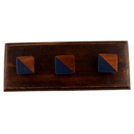 Square Resin Wooden Hooks